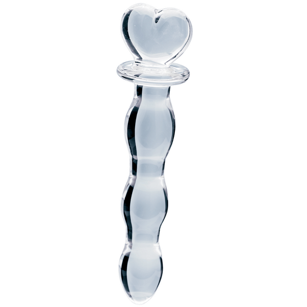 Hera's Cascade – 5.9 Inch Handblown Borosilicate Glass Dildo with Sculptural Handle