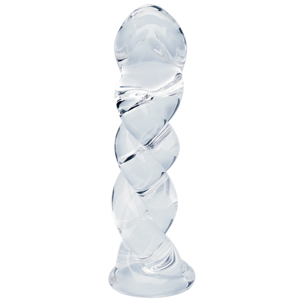 Seraphic Braid – 5.7 Inch Handblown Borosilicate Glass Dildo
