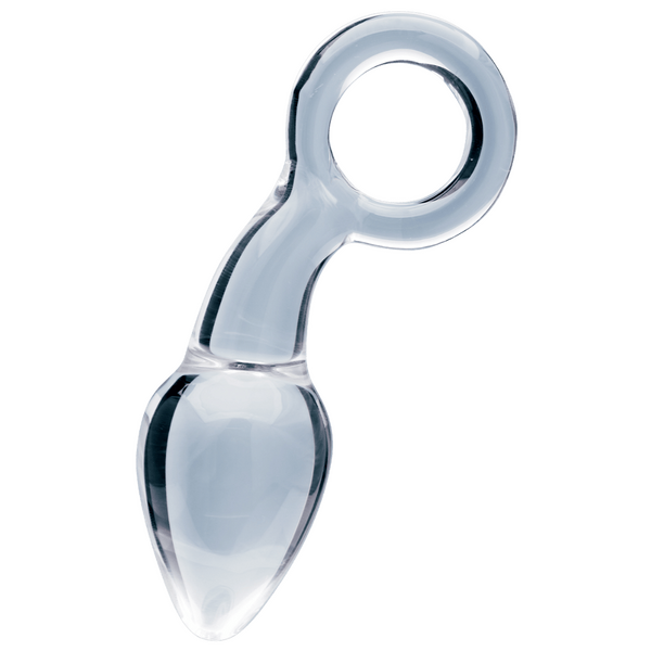Clarity Utopian Delight – 3.5 Inch Handcrafted Borosilicate Glass Butt Plug