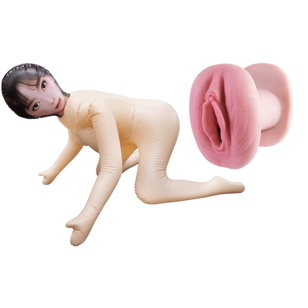 Inflatable Love Doll – 61cm Silicone Realistic Masturbator with Large Breasts