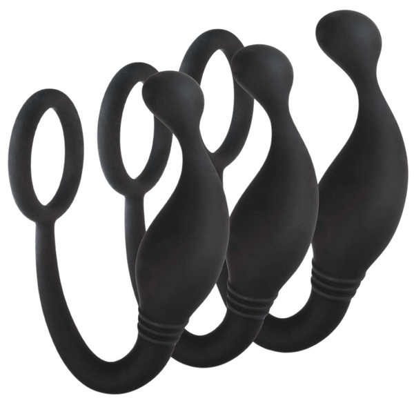 Prostate Plug Set – Hygienic Silicone 3-Piece Small, Medium, and Large Plugs