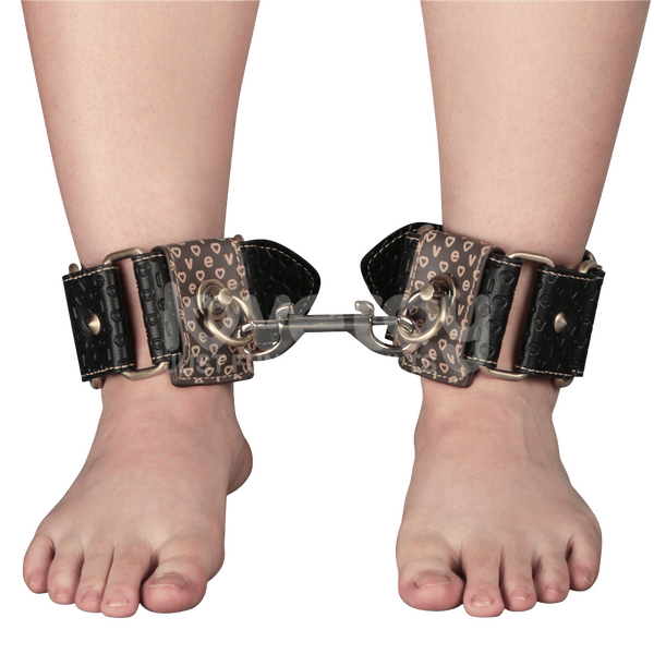 Deluxe Ankle Cuffs – Luxury PU Ankle Cuffs with Bronze Spikes