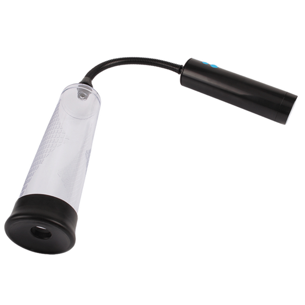 Vaczilla X21 (Black) – USB Rechargeable 3-Speed Cylinder Pump With Silicone Sleeve and Penis Ring
