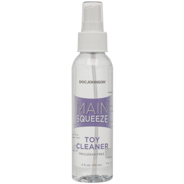 Doc Johnson Main Squeeze Toy Cleaner Spray (4 Fl Oz) – Safe Vegan Formula Toy Cleaner