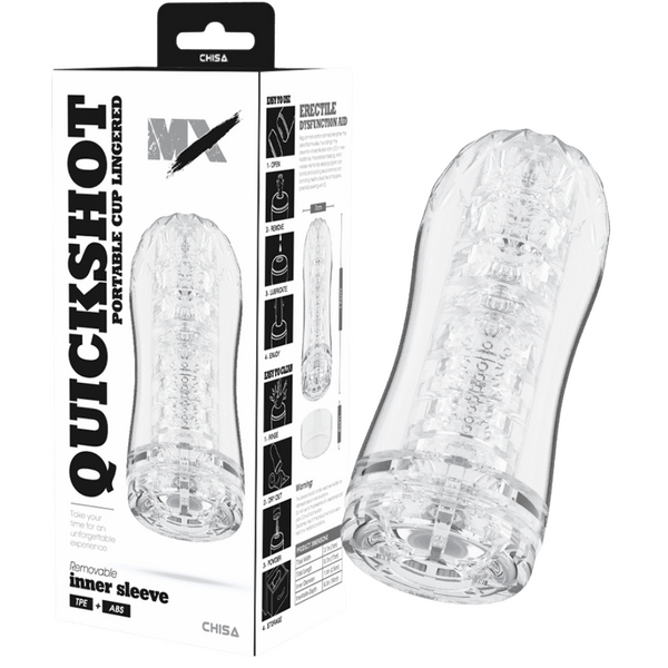 Quickshot Portable Cup – 17cm Super-Soft Sucking Male Stroker