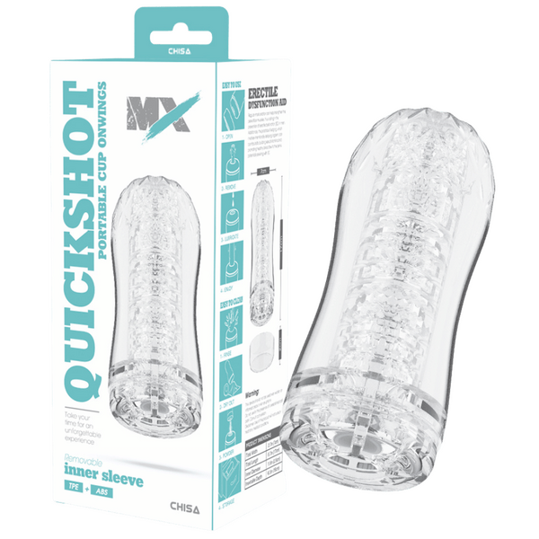 Quickshot Portable Cup Onwings – 17cm Lightweight TPE Stroker with ABS Components