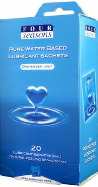 Four Seasons 20 Pack Water Based Lube Sachets (5ml)