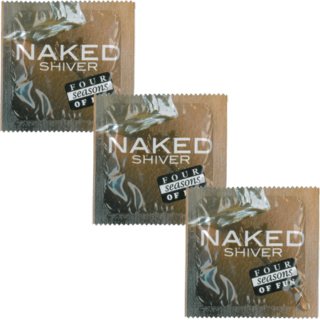 Four Seasons Naked Shiver Condom - 144pc Bulk Pack