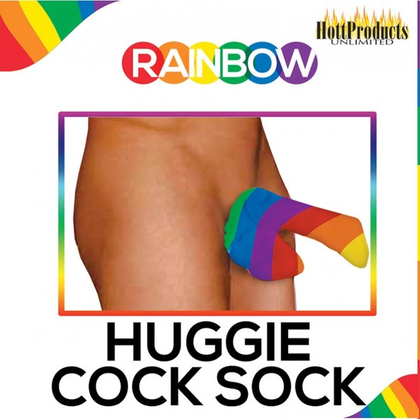 Rainbow Pecker Huggie – Cotton Comfortable Cock Sock