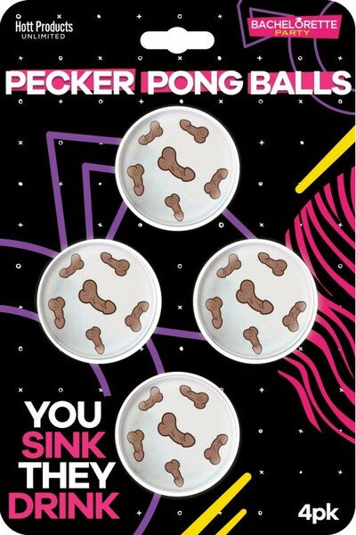 Pecker Beer Pong Balls – Novelty Party Game Accessory for Beer Pong Enthusiasts