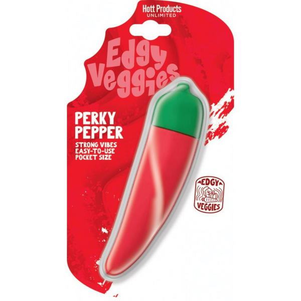 Edgy Veggies Perky Pepper Mini – Water-Resistant 10-Speed Mini Vibrator