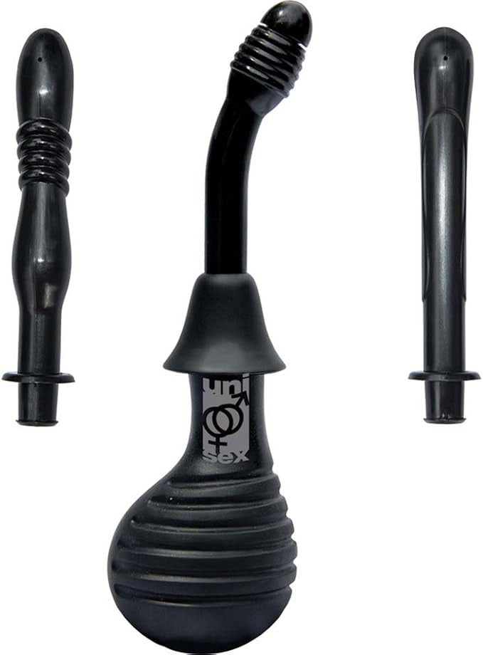 Big Douche Enema Kit with Three Attachments for Him and Her