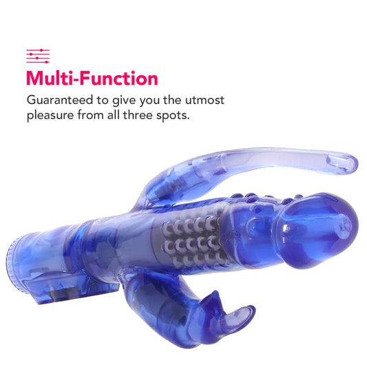Delight Triple Orgasm Rabbit Vibe in Purple Vibrators > Rabbit Vibrators