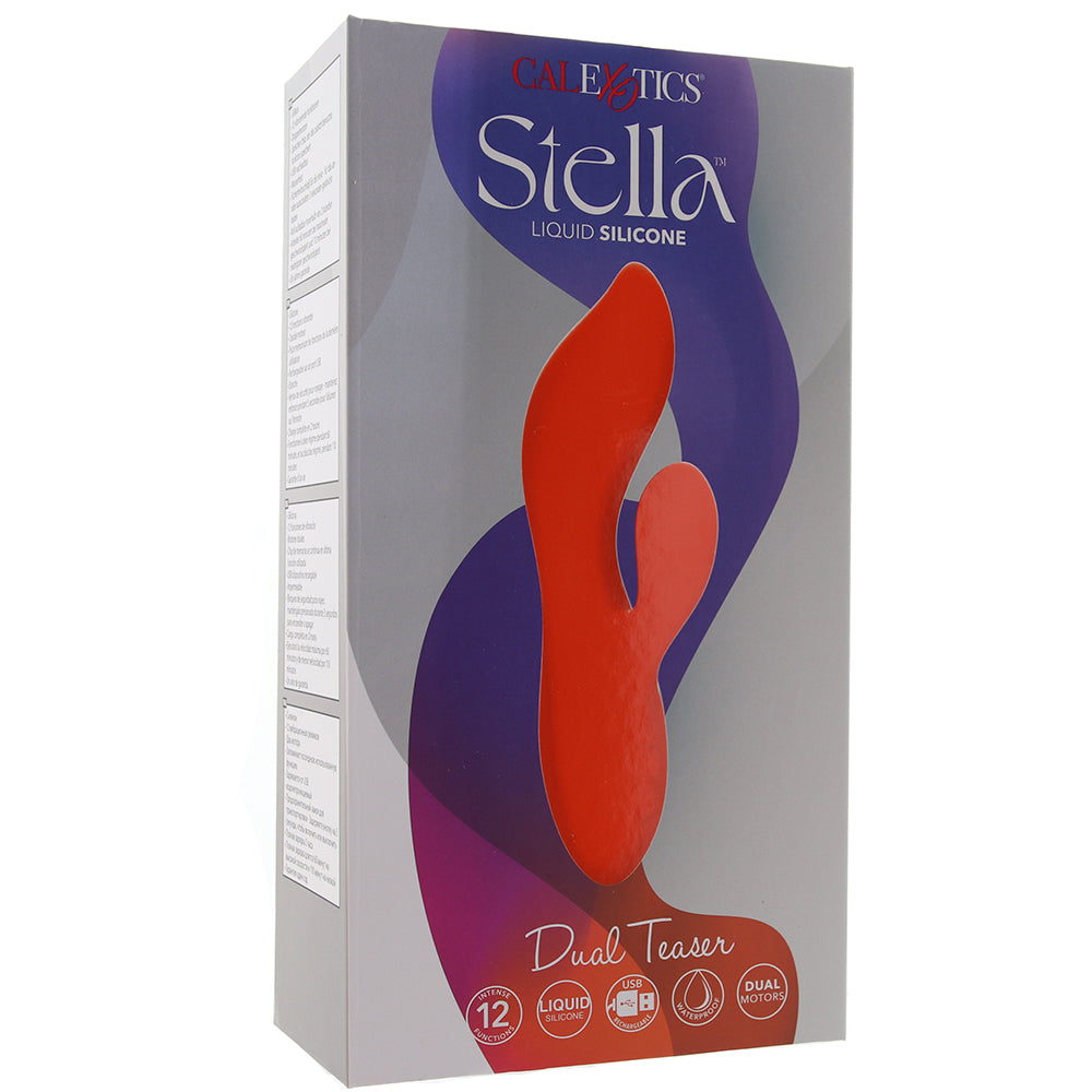 Stella Liquid Silicone Dual Teaser Vibrators > Rabbit Vibrators