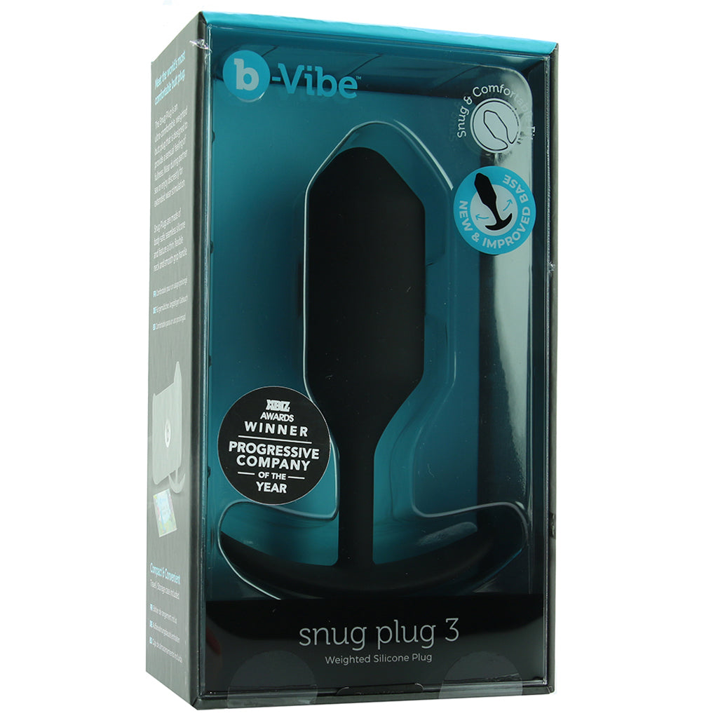 Snug Plug 3 Weighted Silicone Butt Plug Anal Sex Toys > Butt Plugs