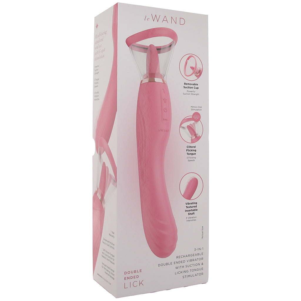Le Wand Lick 3-in-1 Double-Ended Vibe Vibrators > Clitoral Stimulators
