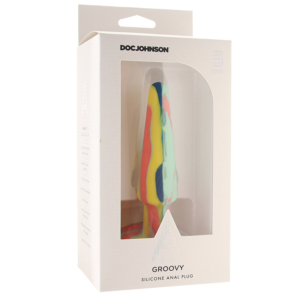 A-Play Groovy 5 Inch Anal Plug in Sunrise Anal Sex Toys > Butt Plugs