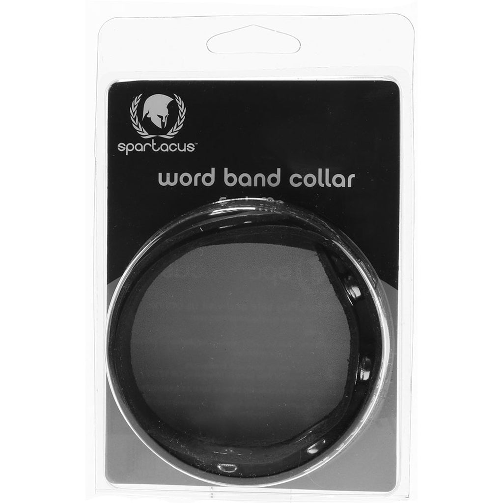 Slut Leather Word Band Collar Bondage and Fetish > Leashes and Collars
