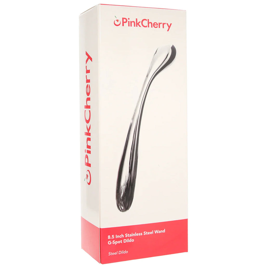 PinkCherry 8.5 Inch Stainless Steel Wand G-Spot Dildo Dildo Sex Toys > G-Spot Dildos