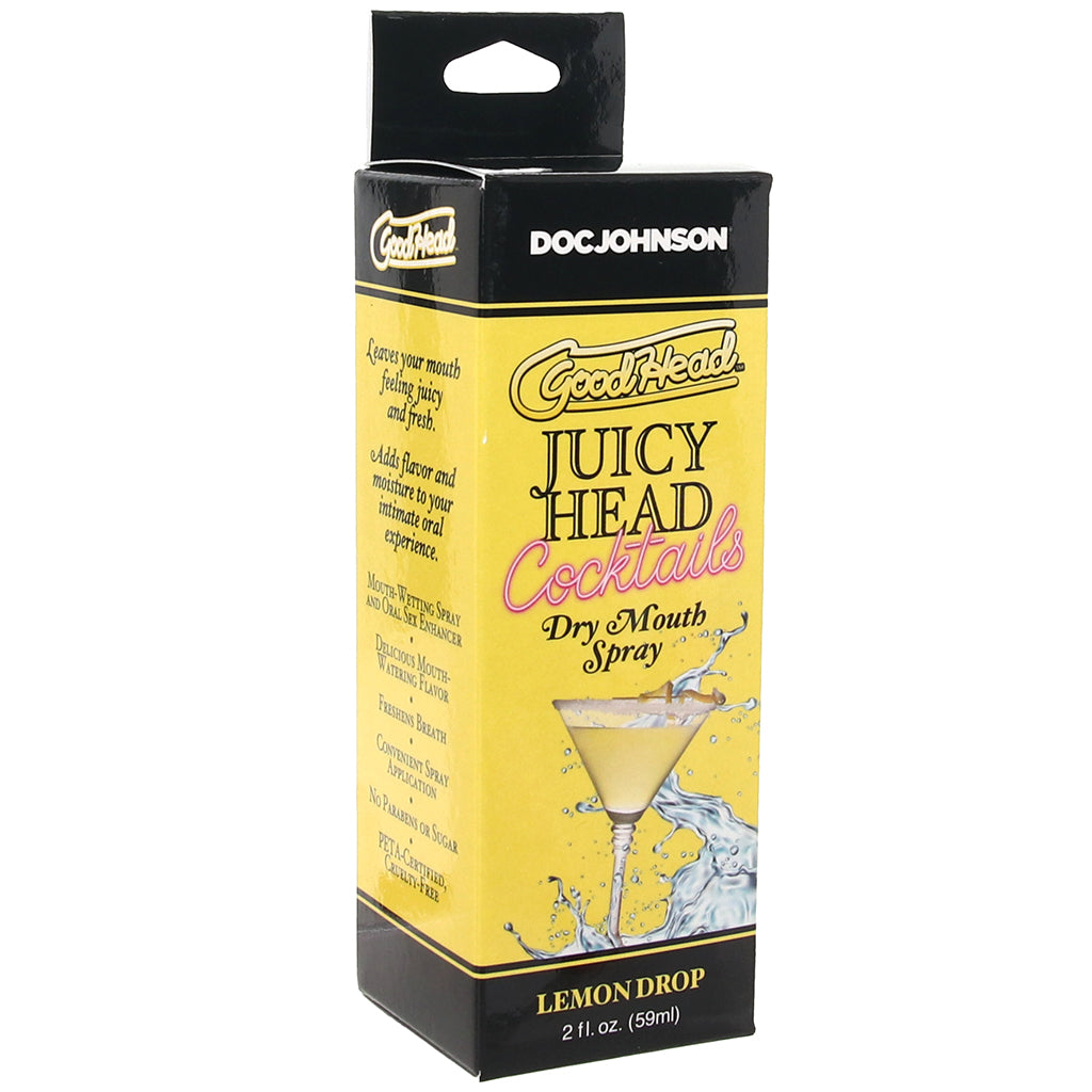 GoodHead Juicy Mouth Spray 2oz/59ml in Lemon Drop Lubes and Lotions > Flavored Sex Lubes
