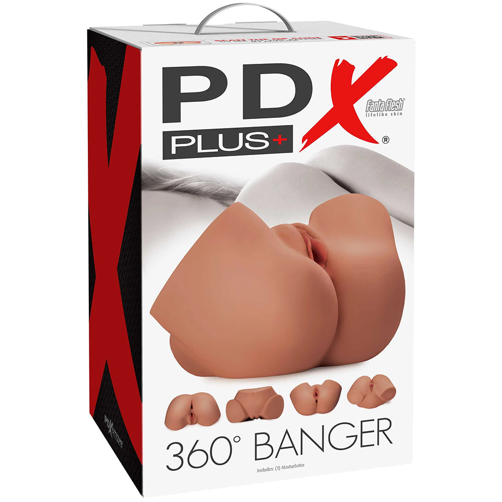 PDX Plus 360º Banger Masturbator in Tan Male Masturbators > Realistic Butts