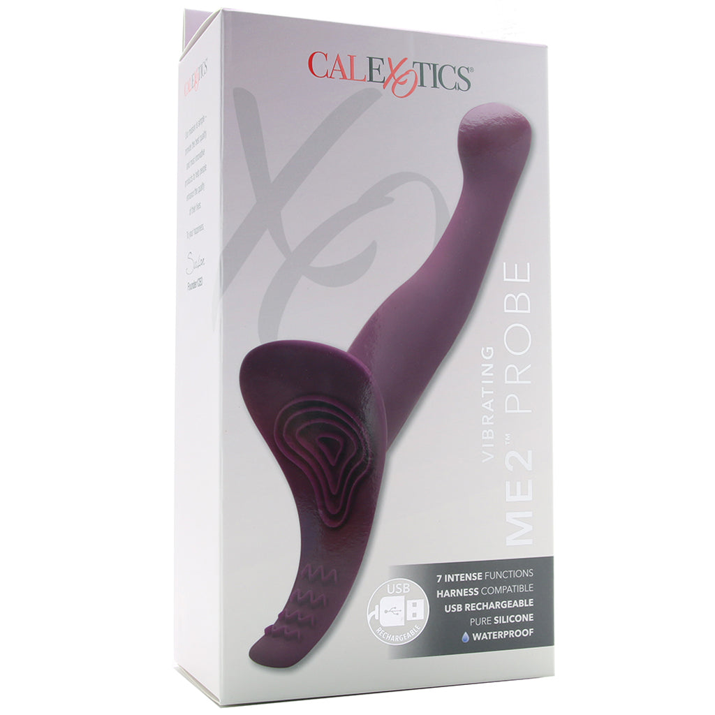 ME2 Vibrating Silicone Strap-On Ready Probe in Purple Vibrators > Strap-On & Wearable
