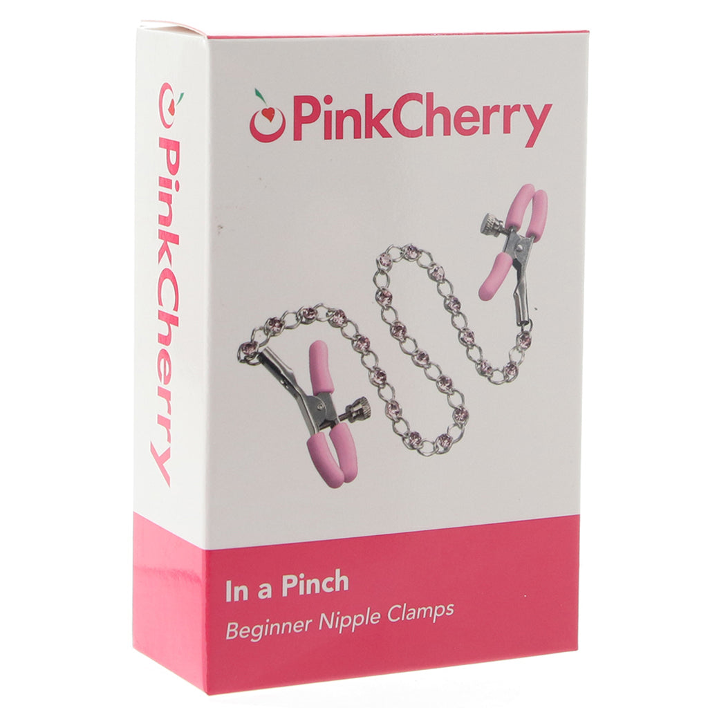 PinkCherry In A Pinch Beginner Nipple Clamps Bondage and Fetish > Nipple Stimulators & Clamps
