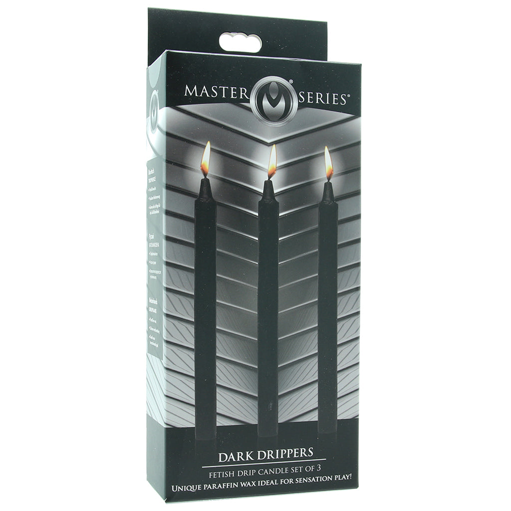 Master Series Dark Drippers Candle Set of 3 in Black Bondage and Fetish > Tools & Accessories