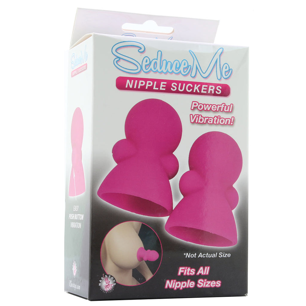 Seduce Me Vibrating Nipple Suckers in Pink Bondage and Fetish > Nipple Stimulators & Clamps