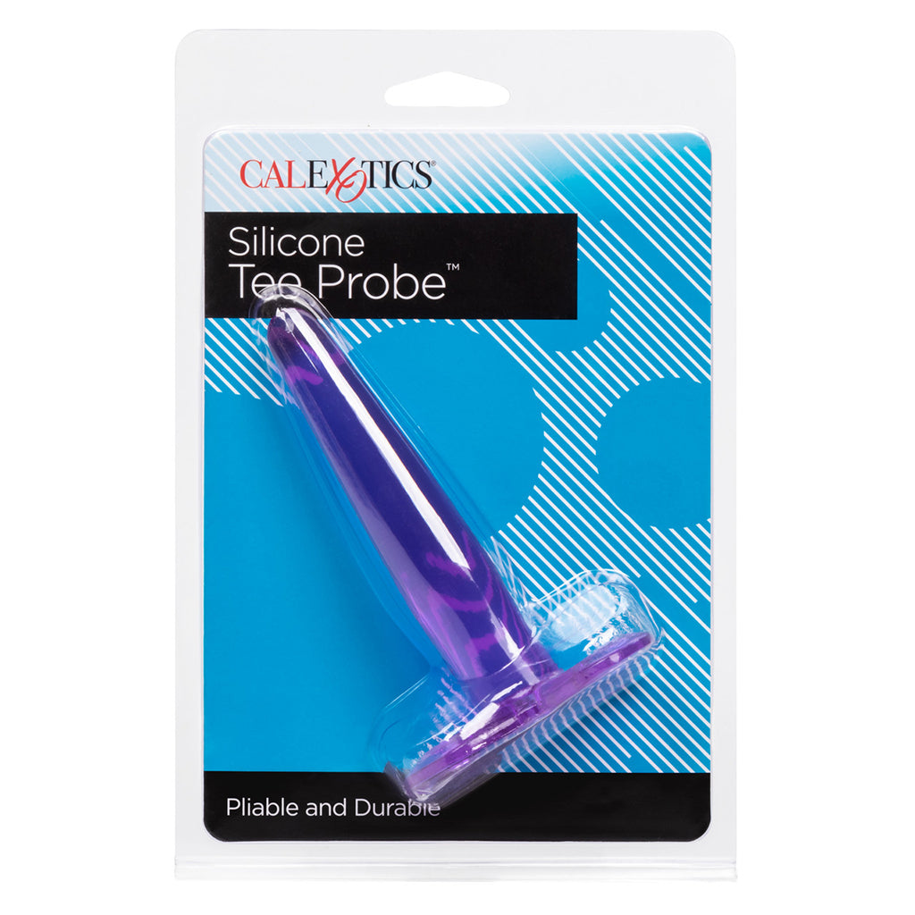 Silicone Tee Probe in Purple Anal Sex Toys > Butt Plugs