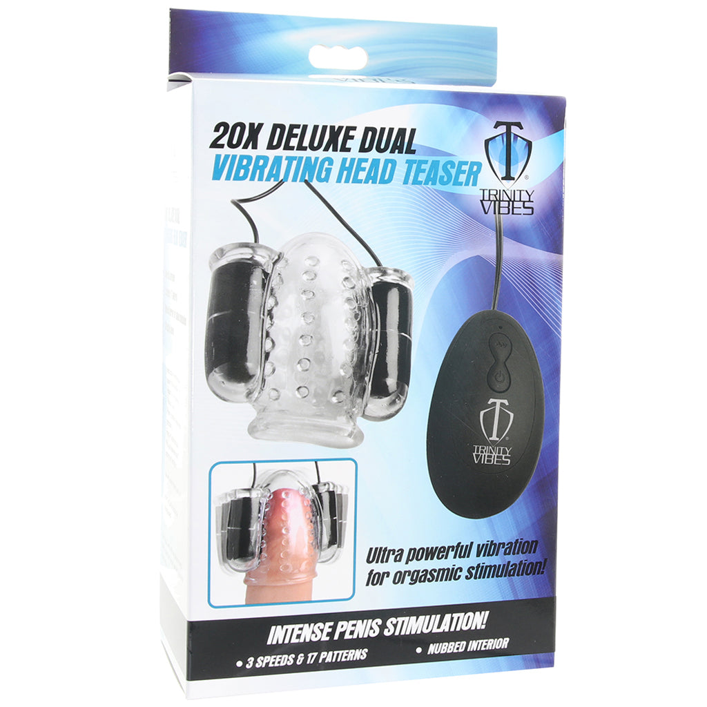 Trinity Vibes Deluxe Dual Head Teaser Male Masturbators > Vibrating