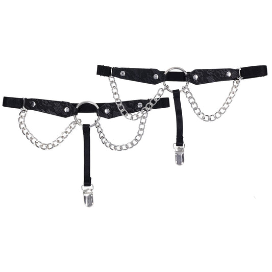 Sex & Mischief Chain Lace Garters Bondage and Fetish > Tools & Accessories