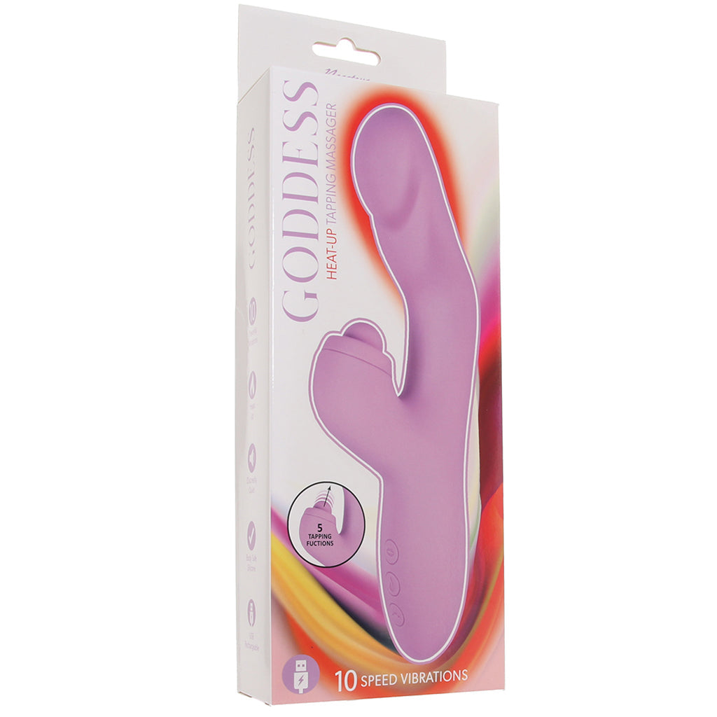 Goddess Heat-Up Tapping Rabbit Vibe in Lavender Vibrators > Rabbit Vibrators
