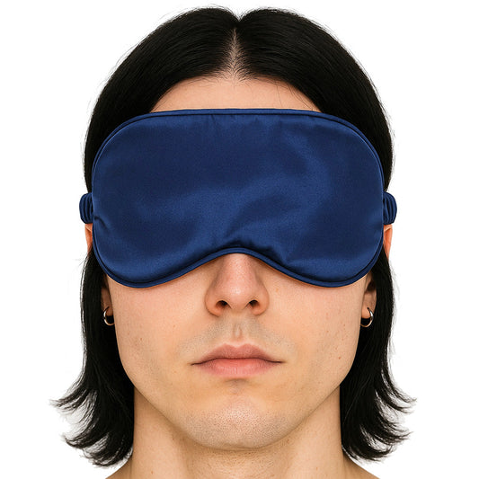 Ouch! Satin Blindfold in Navy Blue Bondage and Fetish > Pleasure Masks and Dress Up Play