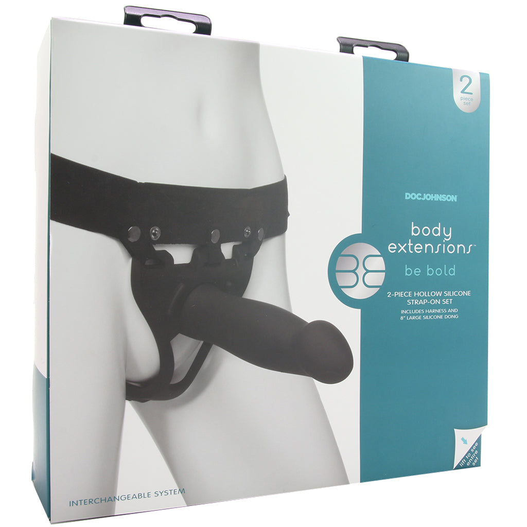 be bold Hollow Strap-On Set with 8 Inch Dildo Dildo Sex Toys > Strap-On and Harnesses