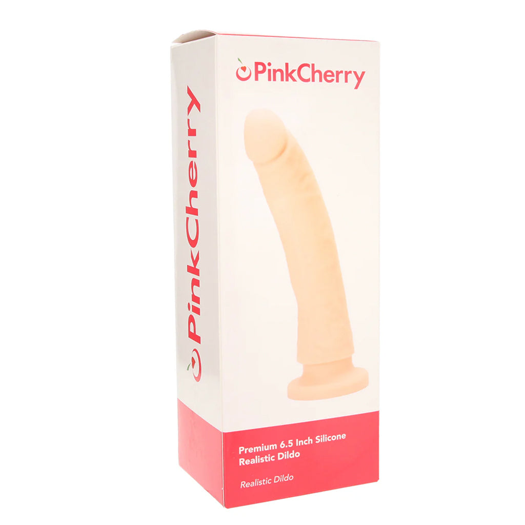 PinkCherry Premium 6.5 Inch Light Silicone Realistic Dildo Dildo Sex Toys > Realistic Dildos