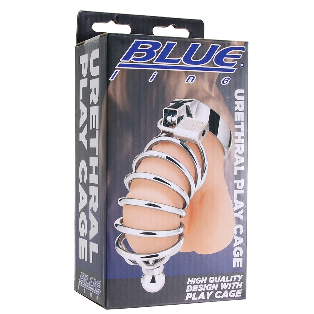 Blue Line Urethral Play Cage Bondage and Fetish > Cock and Ball Devices