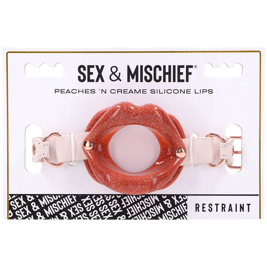 S&M Peaches 'n CreaMe Silicone Lips Gag Bondage and Fetish > Ball Gags & Mouth Restraints