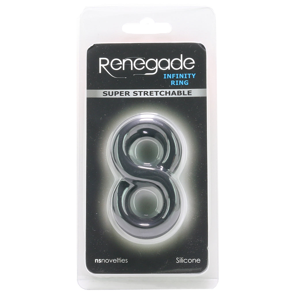 Renegade Super Stretchable Infinity Ring in Black Cock Rings