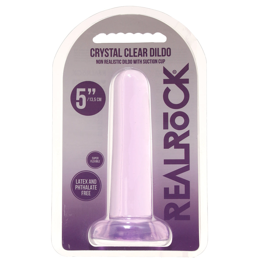 RealRock 5 Inch Straight Dildo in Purple Dildo Sex Toys > Non-Phallic Dildos