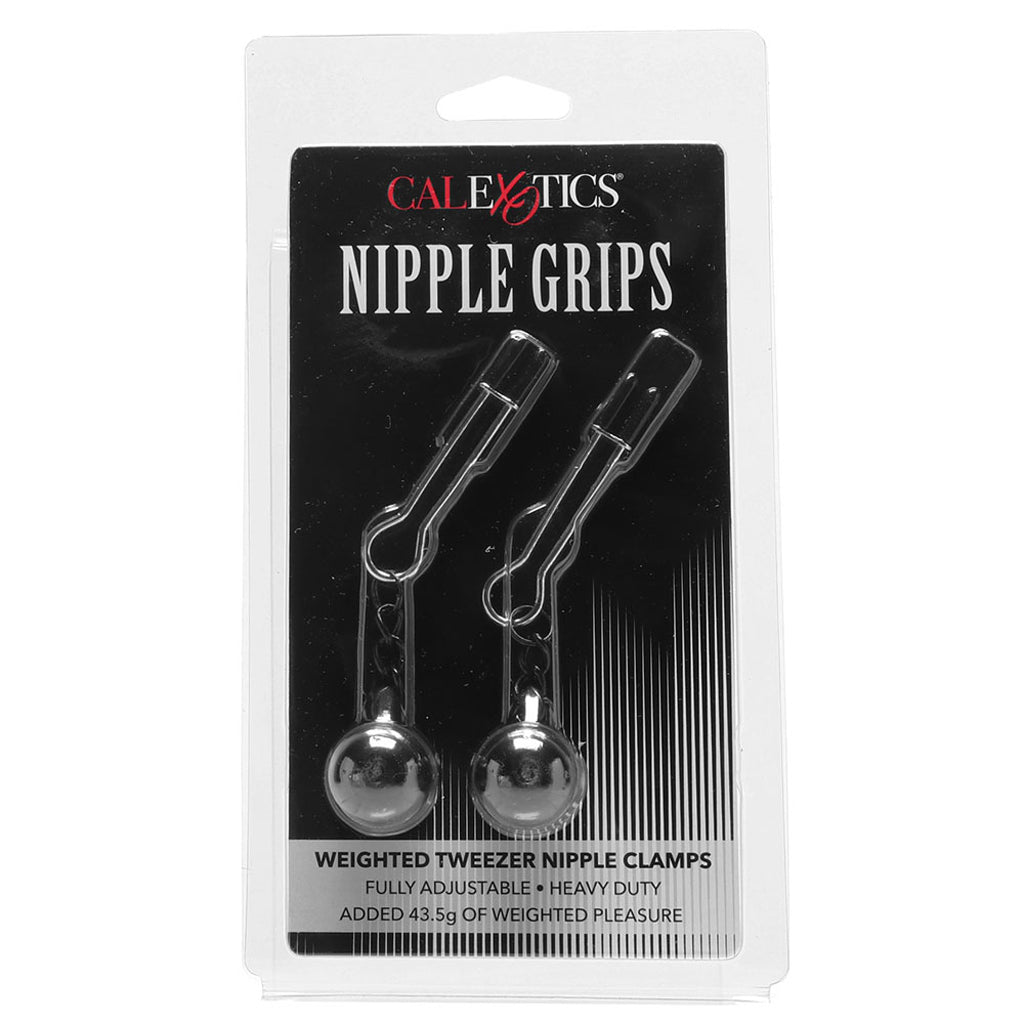 Nipple Grips Weighted Tweezer Nipple Clamps Bondage and Fetish > Nipple Stimulators & Clamps