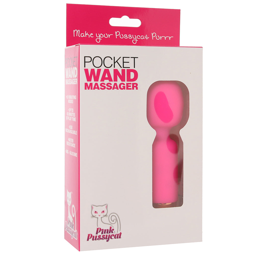 Pink Pussycat Pocket Wand Vibe Vibrators > Clitoral Stimulators