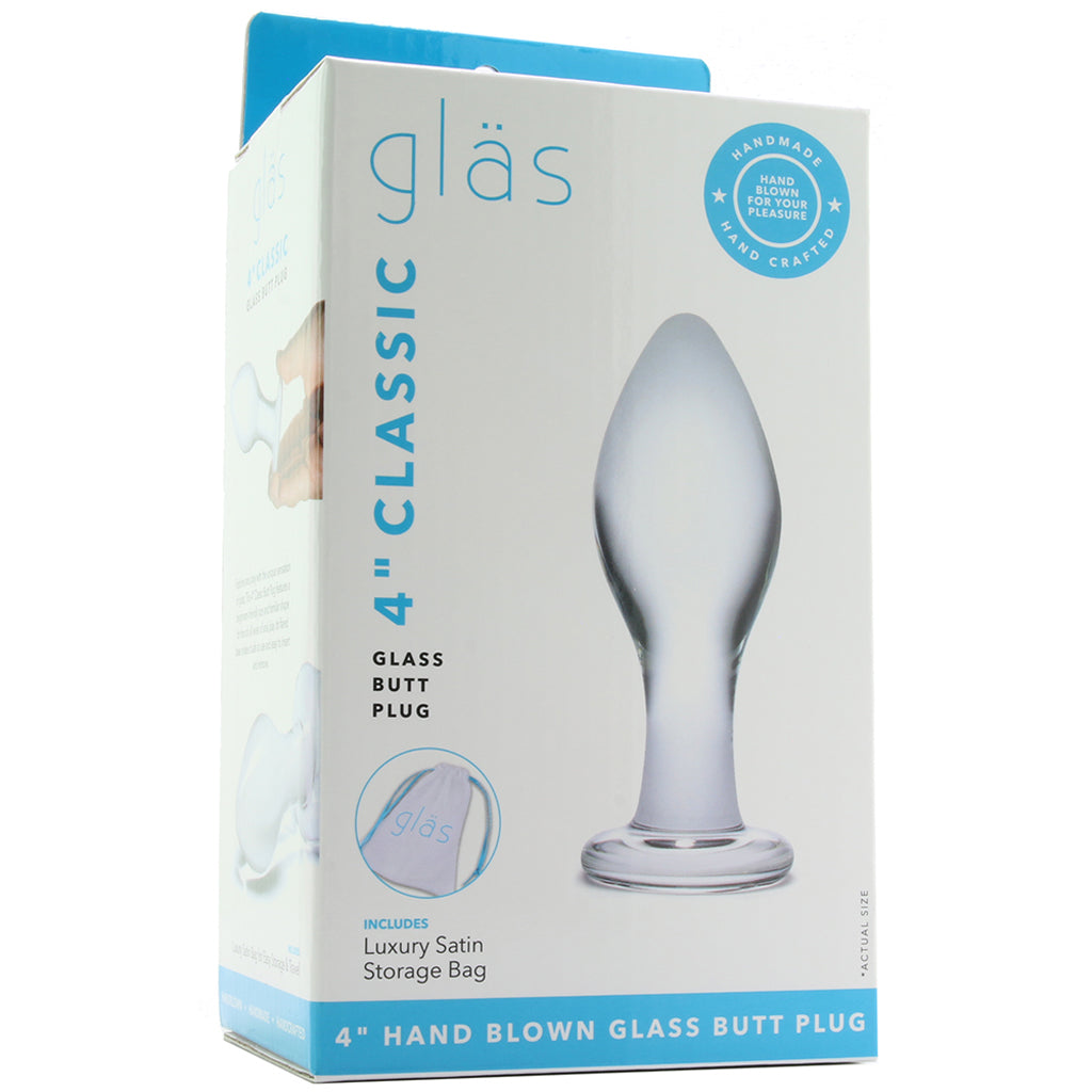 gläs 4 Inch Classic Butt Plug Anal Sex Toys > Butt Plugs