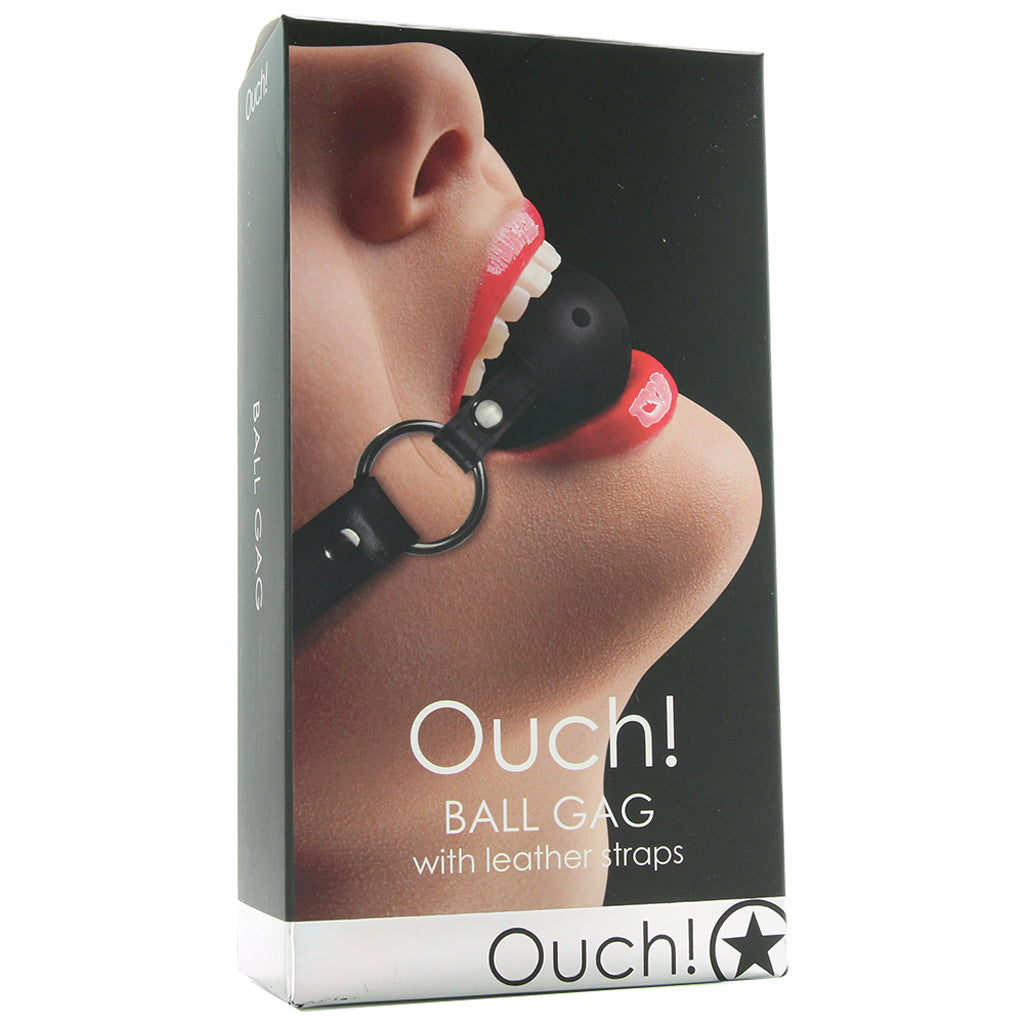 Ouch! Ball Gag in Black Bondage and Fetish > Ball Gags & Mouth Restraints