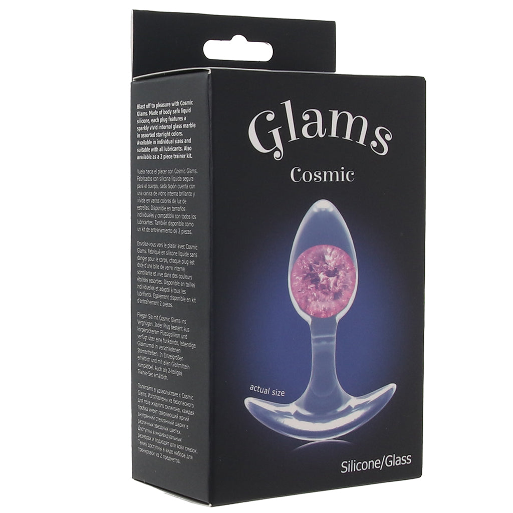 Cosmic Glams Pink Butt Plug in Small Anal Sex Toys > Butt Plugs