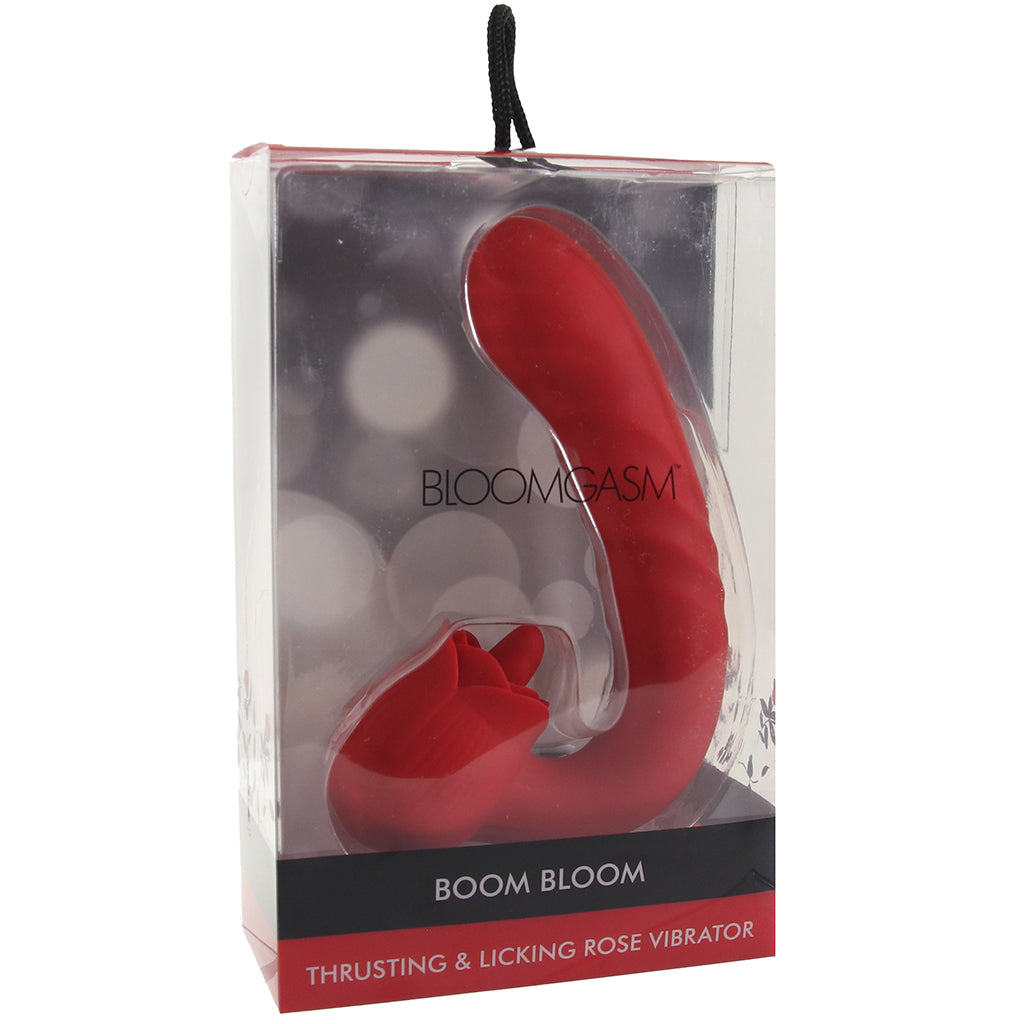 Bloomgasm Boom Bloom Thrusting & Licking Rose Vibe Vibrators > G-Spot Vibrators