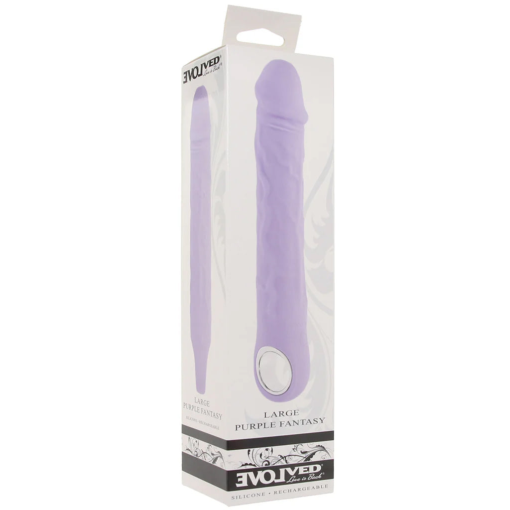 Large Purple Fantasy Vibe Vibrators > Realistic Vibrator Dildos