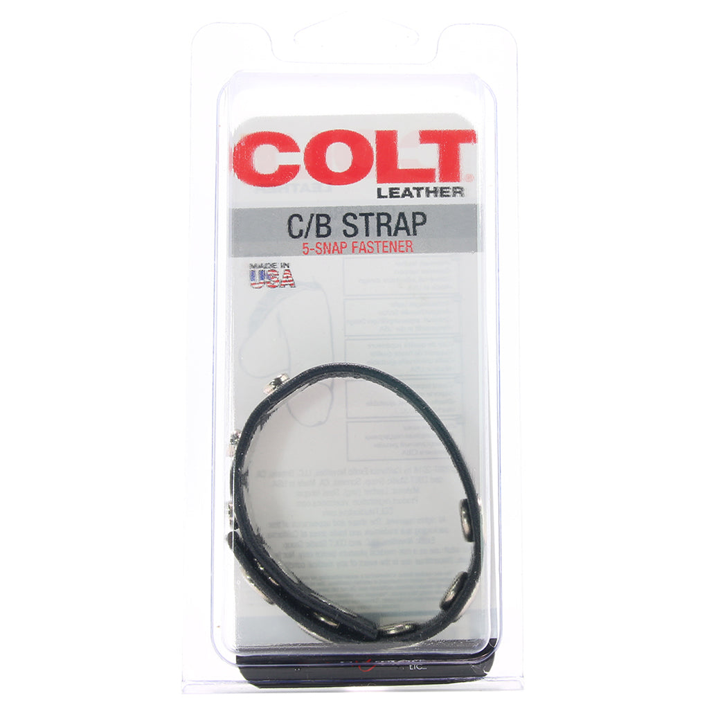 Colt 5 Snap Leather Cock Ring Cock Rings