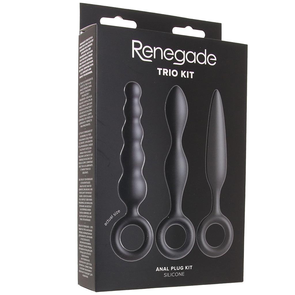 Renegade Trio 3 Piece Butt Plug Set Anal Sex Toys > Butt Plugs