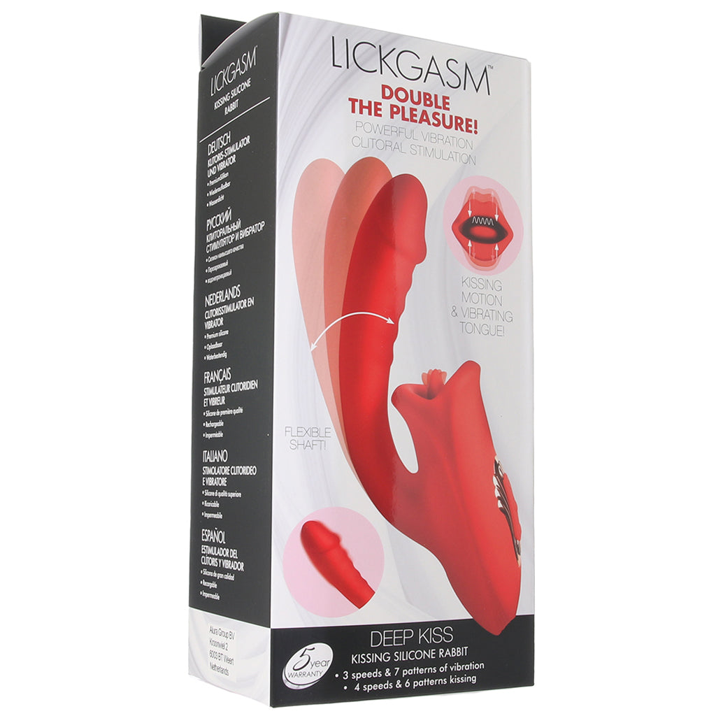 Lickgasm Deep Kiss Licking Rabbit Vibe Vibrators > Rabbit Vibrators
